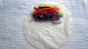 Vietnamese-Style Fresh Spring Rolls (Summer Rolls) with Peanut Sauce - Vegan / Gluten-Free Vietnamese-Style Fresh Spring Rolls (Summer Rolls) with Peanut Sauce - Vegan / Gluten-Free
