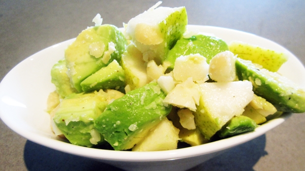 Avocado Macadamia Pear Salad - Vegan & Gluten-Free