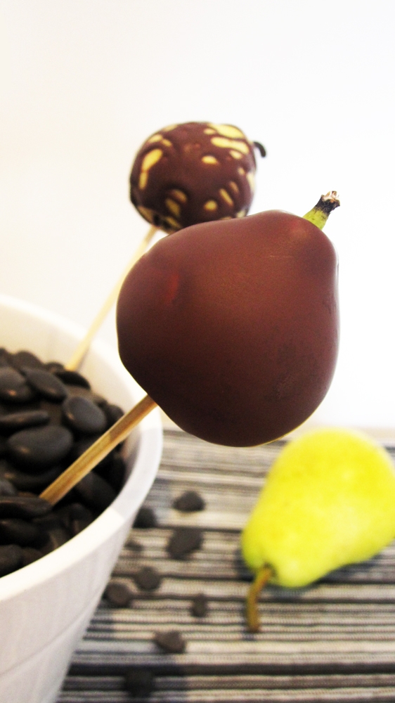 mini chocolate pear mini chocolate pear