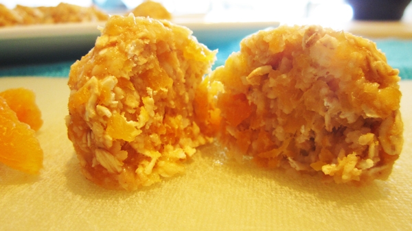 Almost Raw Coconut + Apricot Oat Balls