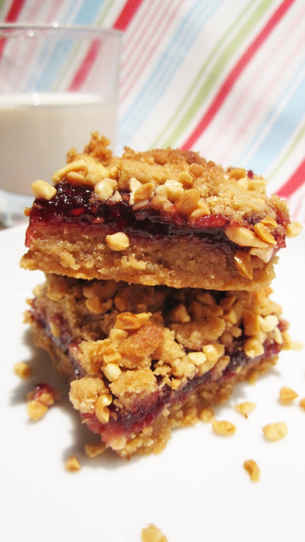Vegan Peanut Butter and Jelly Bars